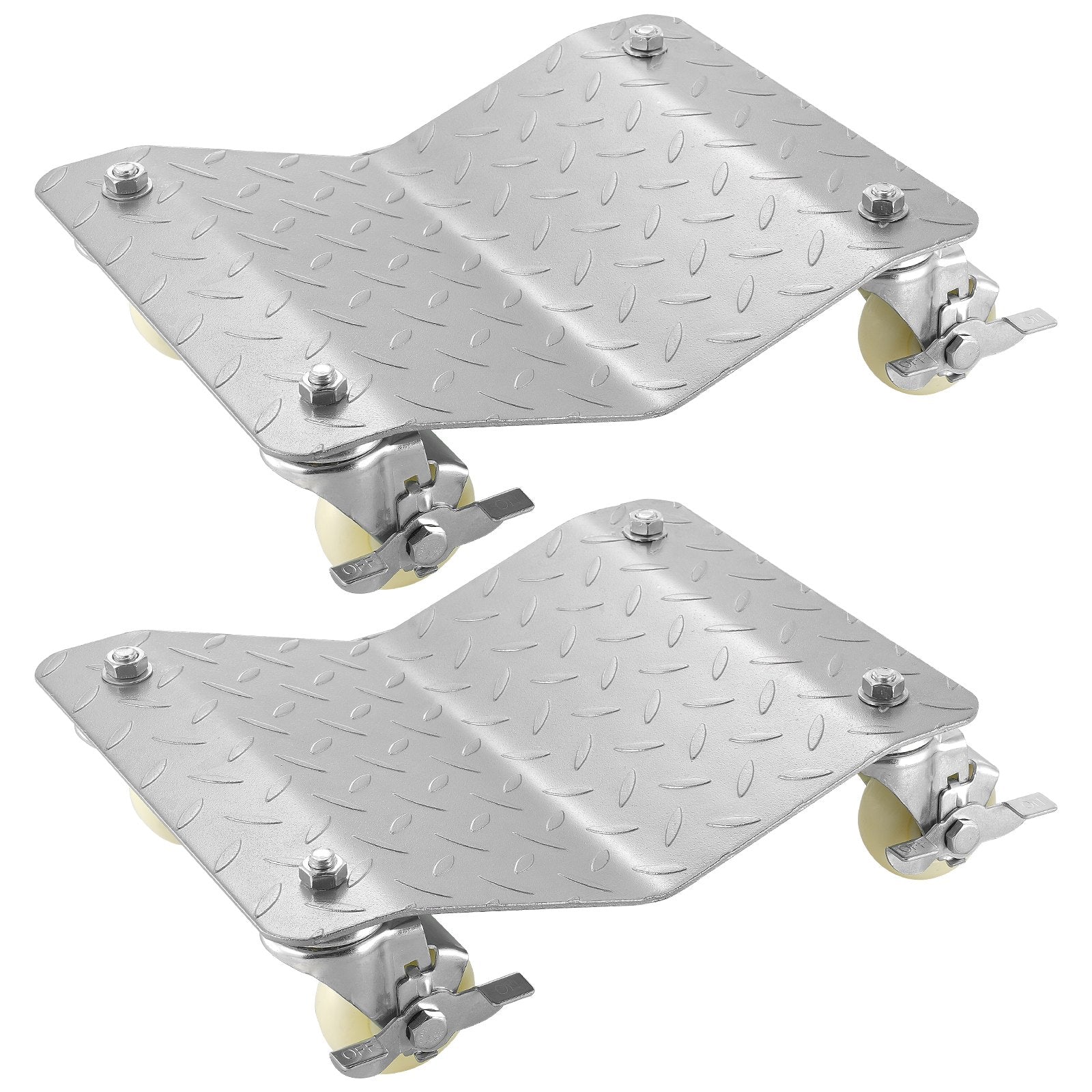 2 Pcs Tire Wheel Dollies 12"X16" Platform Size Wheel Car Dolly 3" Caster Wheel Dolly for Vehicle Car Auto Repair (2 Pcs)
