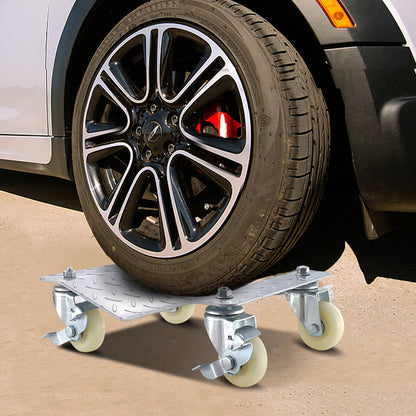 2 Pcs Tire Wheel Dollies 12"X16" Platform Size Wheel Car Dolly 3" Caster Wheel Dolly for Vehicle Car Auto Repair (2 Pcs) - Image 8