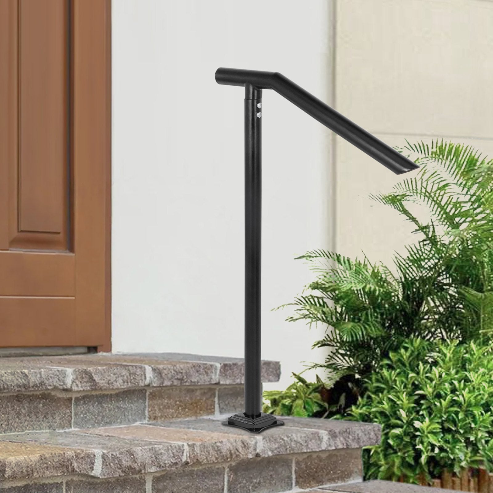1-3 Step Handrail Railing for Steps Steel 150 kg Capacity with Screw Kit - Image 8