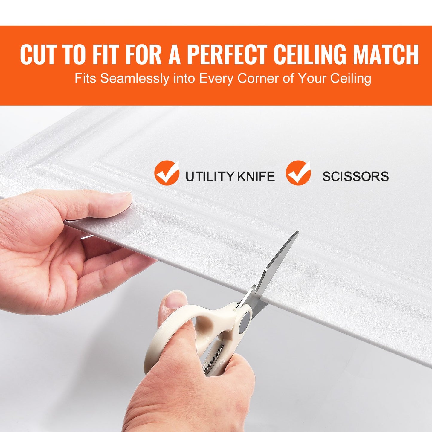 Ceiling Tiles 96-Pack 20 x 20 in Polystyrene Easy Installation Glue-up - Image 6