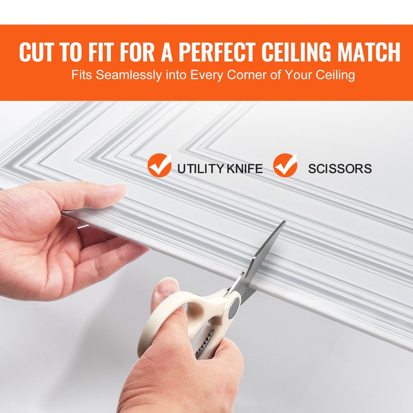 Ceiling Tiles 12-Pack 24 x 24 in PVC Easy Installation White Peg Pattern - Image 6