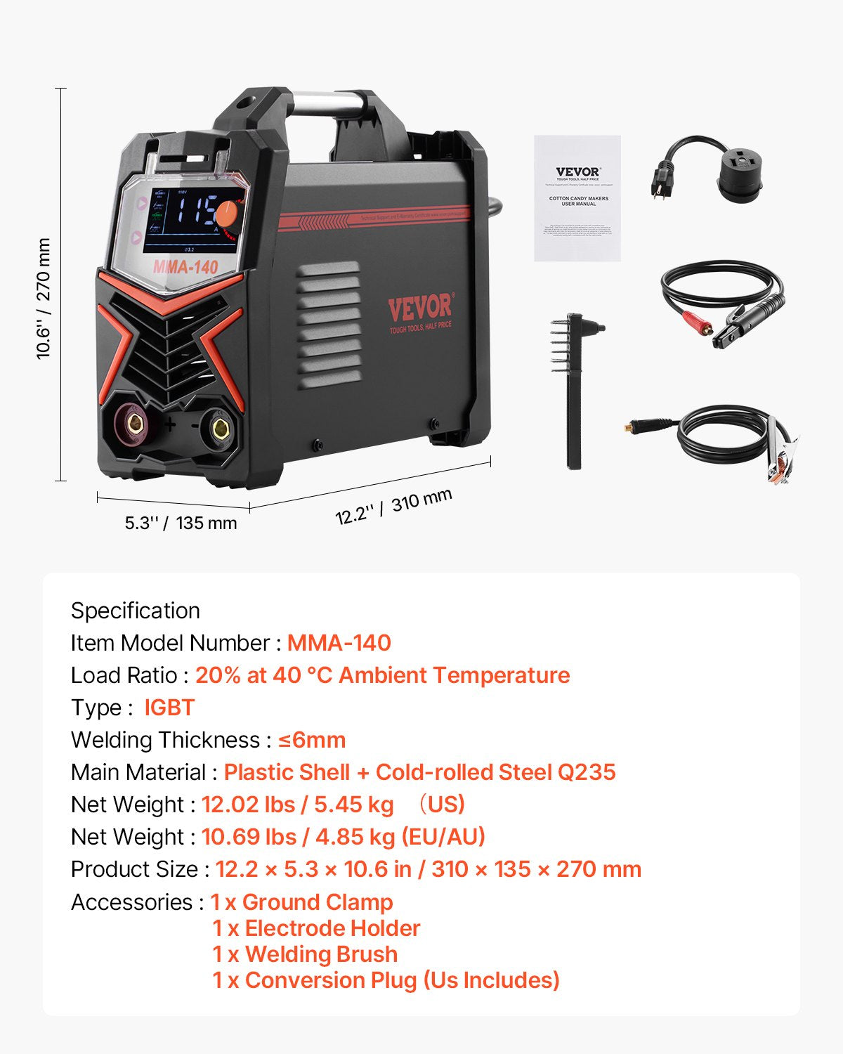 TIG Welder 4-In-1 Welding Machine Pulse MMA Lift STICK IGBT Inverter LED - Image 7