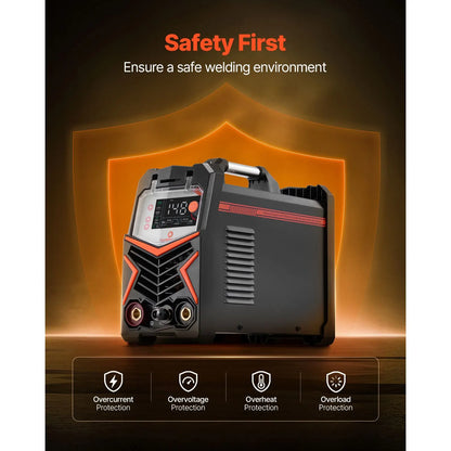 TIG Welder, 205A 3-In-1 Welding Machine (Large LED Display)- DC TIG/DC Pulse TIG/MMA(Stick), Electric Welder with IGBT Inverter High-Frequency Start - Image 4