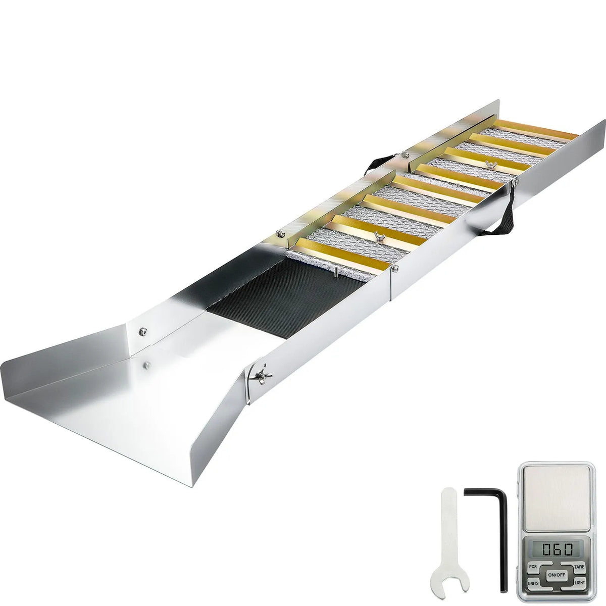 Folding Aluminum Alloy Sluice Box, Compact 50" Sluice Boxes for Gold, Lightweight Gold Sluice Equipment, Portable Sluice Boxes with Miner's Moss, River, Creek, Gold Panning, Prospecting, Dredg - Image 9