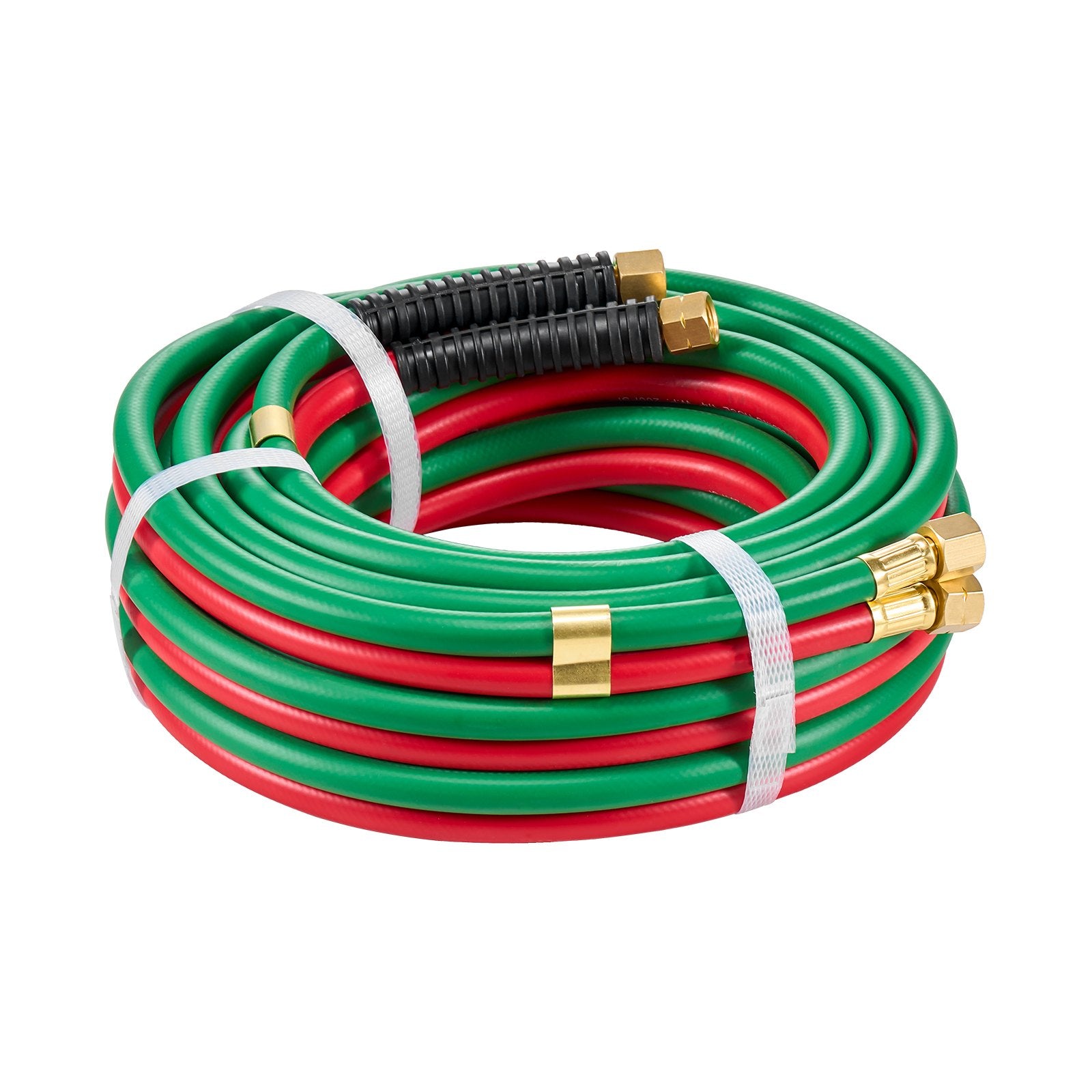 Oxygen Acetylene Hose, 1/4-Inch x 25FT Oxy Acetylene Hose with 9/16"-18 B Fitting, 300PSI T Grade Welding Cutting Torch Twin Hose, Compatible with Oxygen, Acetylene, Propane and Other Fuel Gases - Image 9