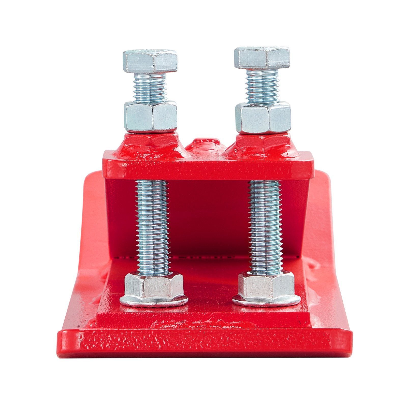 Tractor Bucket Protector, 2PCS Heavy Duty Steel Bucket Edge Protectors, Edge Tamer Anti-Skid Device with Double Hexagon Lock Nuts and Bolts, for Snow, Leave Removal & Spreading Gravel (Red) - Image 9