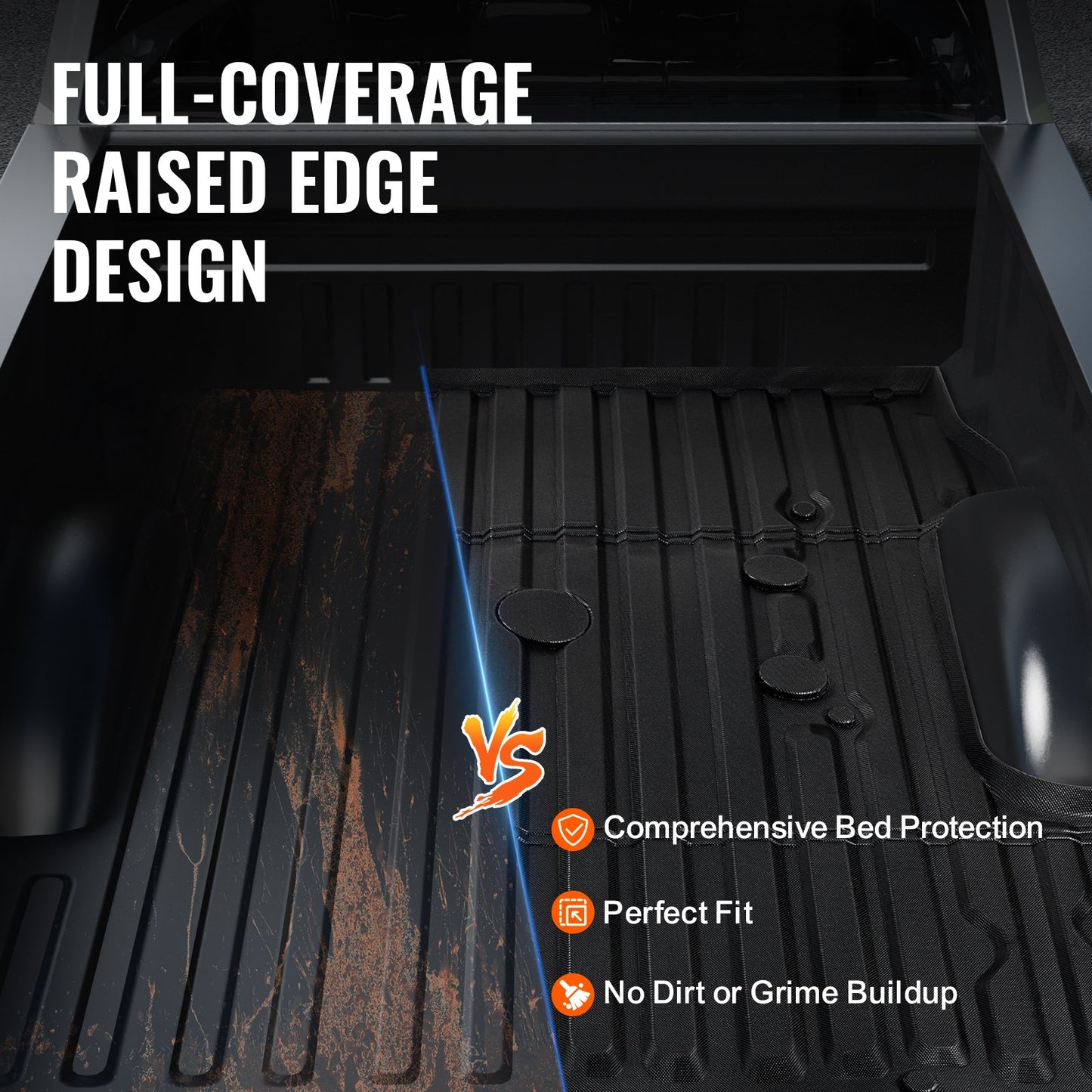 Truck Bed Mat Fit 2017-2024 Ford F250/F350 TPE Truck Bed Liner Accessories - Image 3