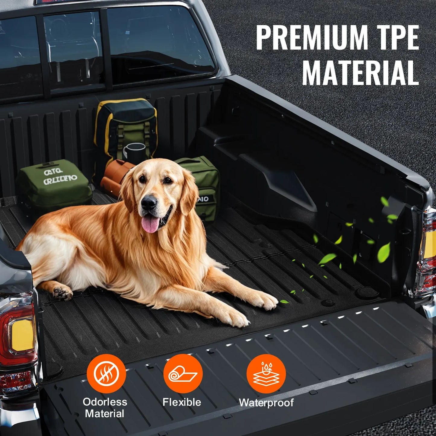 Truck Bed Mat Fit 2005-2023 Toyota Tacoma TPE Truck Bed Liner Accessories - Image 4