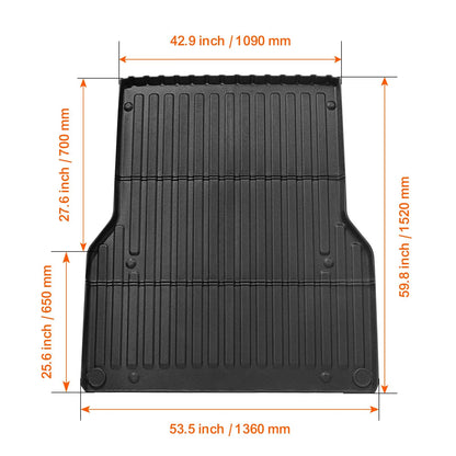 Truck Bed Mat Fit 2005-2023 Toyota Tacoma TPE Truck Bed Liner Accessories - Image 8