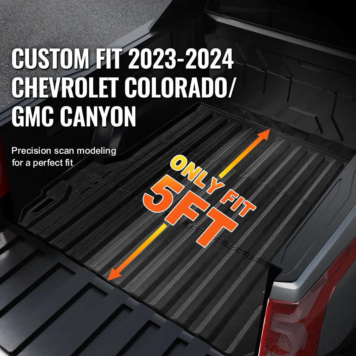 Truck Bed Mat Fit 2023-2024 Chevrolet Colorado/GMC Canyon Truck Bed Liner - Image 2