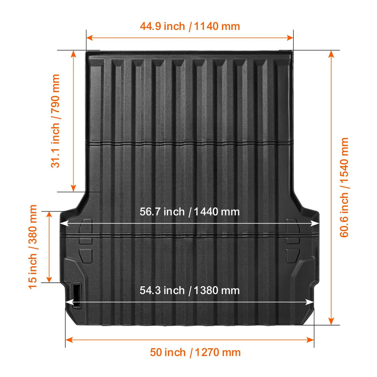 Truck Bed Mat Fit 2023-2024 Chevrolet Colorado/GMC Canyon Truck Bed Liner - Image 8