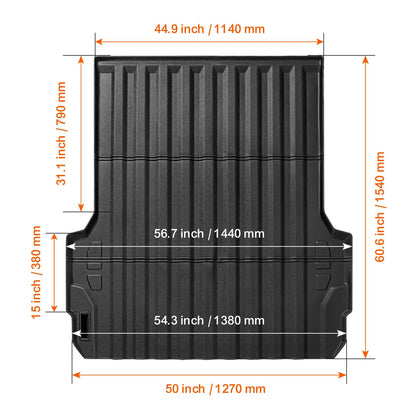 Truck Bed Mat Fit 2023-2024 Chevrolet Colorado/GMC Canyon Truck Bed Liner - Image 8