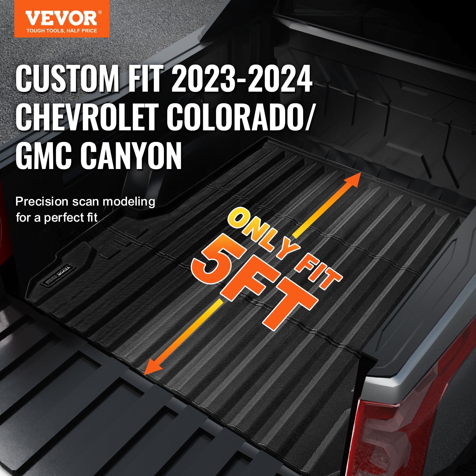 Truck Bed Mat Fit 2023-2024 Chevrolet Colorado/GMC Canyon Truck Bed Liner - Image 2