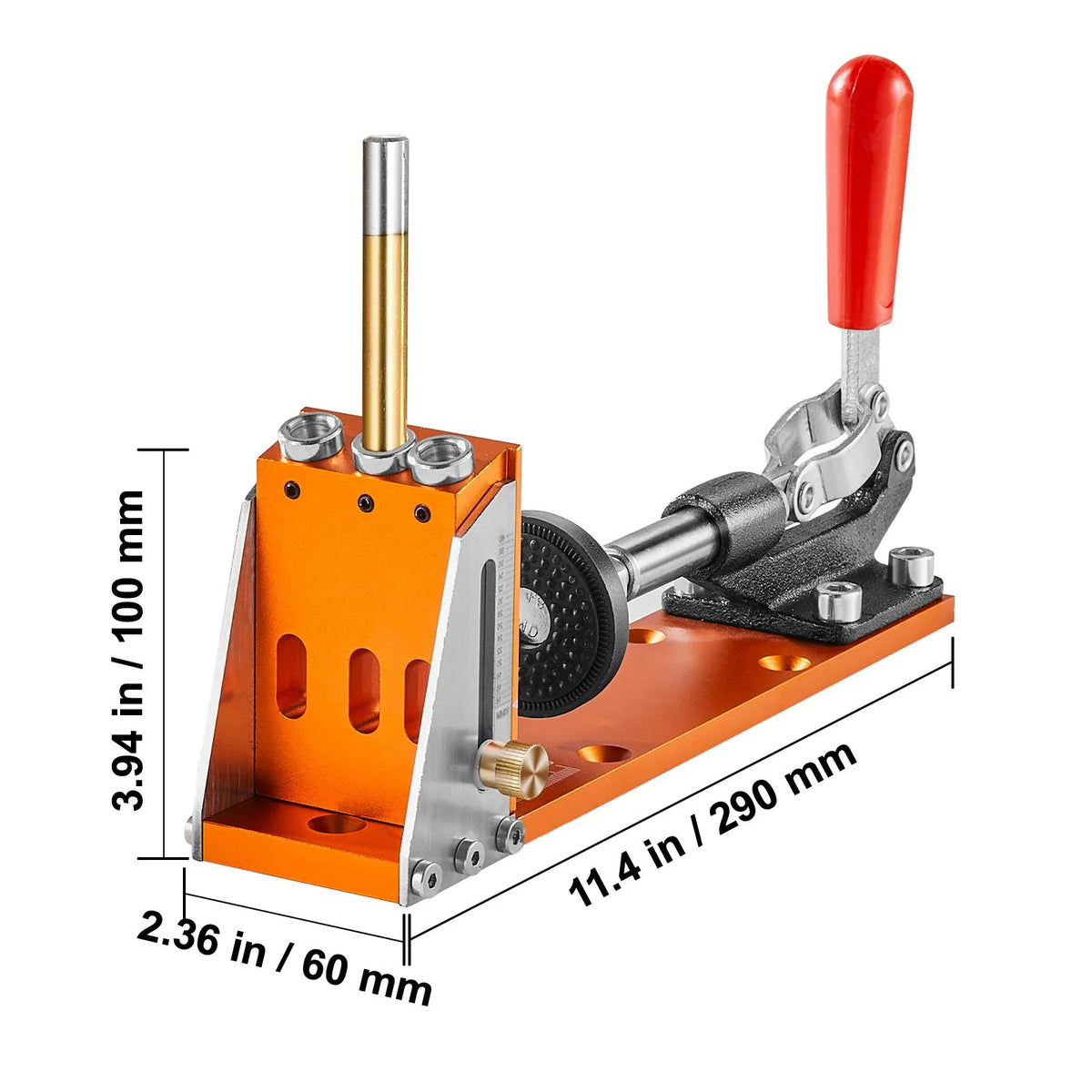30 Pcs Pocket Hole Jig Kit, Adjustable & Easy to Use Pocket Hole Jig System with Step Drills, Wrenches, Drill Stop Rings, and Square Drive Bits, Dual Scale Marks for DIY Carpentry Projects - Image 8