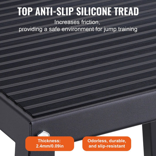 Plyometric Jump Boxes, 12/18/24/30 Inch Plyo Box, Platform and Jumping Agility Box, Anti-Slip Fitness Exercise Step Up Box Set for Home Gym Training, Conditioning Strength Training, Black - Image 3