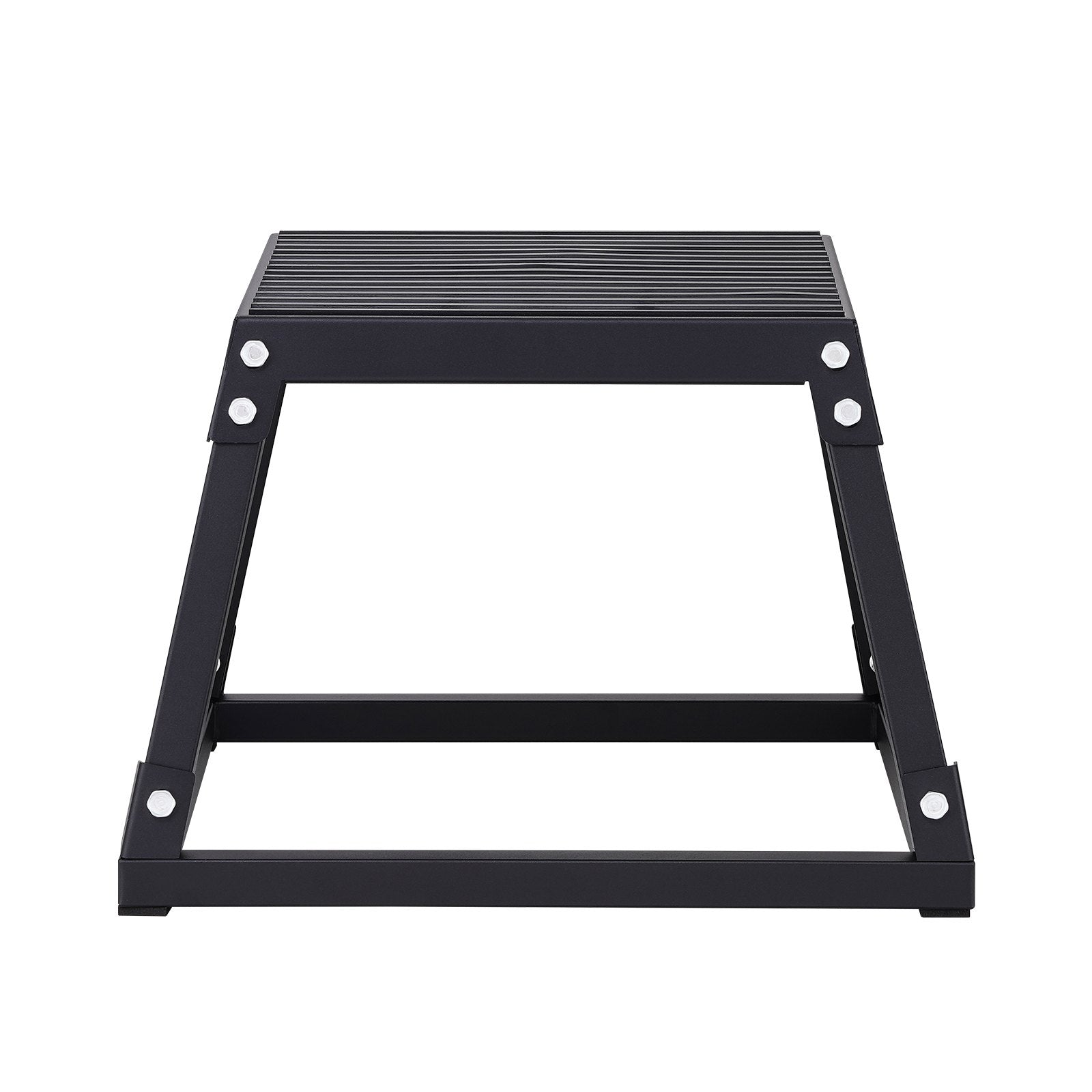 Plyometric Jump Box, 12 Inch Plyo Box, Steel Plyometric Platform and Jumping Agility Box, Anti-Slip Fitness Exercise Step Up Box for Home Gym Training, Conditioning Strength Training, Black - Image 9