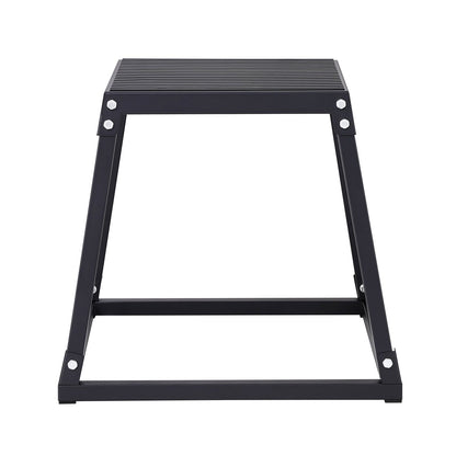 Plyometric Jump Box, 18 Inch Plyo Box, Steel Plyometric Platform and Jumping Agility Box, Anti-Slip Fitness Exercise Step Up Box for Home Gym Training, Conditioning Strength Training, Black - Image 9