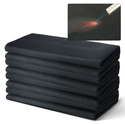 Carbon Felt Welding Blanket 4 Pack, 37" x 36" Flame Retardant Welding Blanket, Up To 1800°F Heat Resistant Blanket Set, Cuttable Carbon Fiber Fire Retardant Insulation Welding Mat Pad