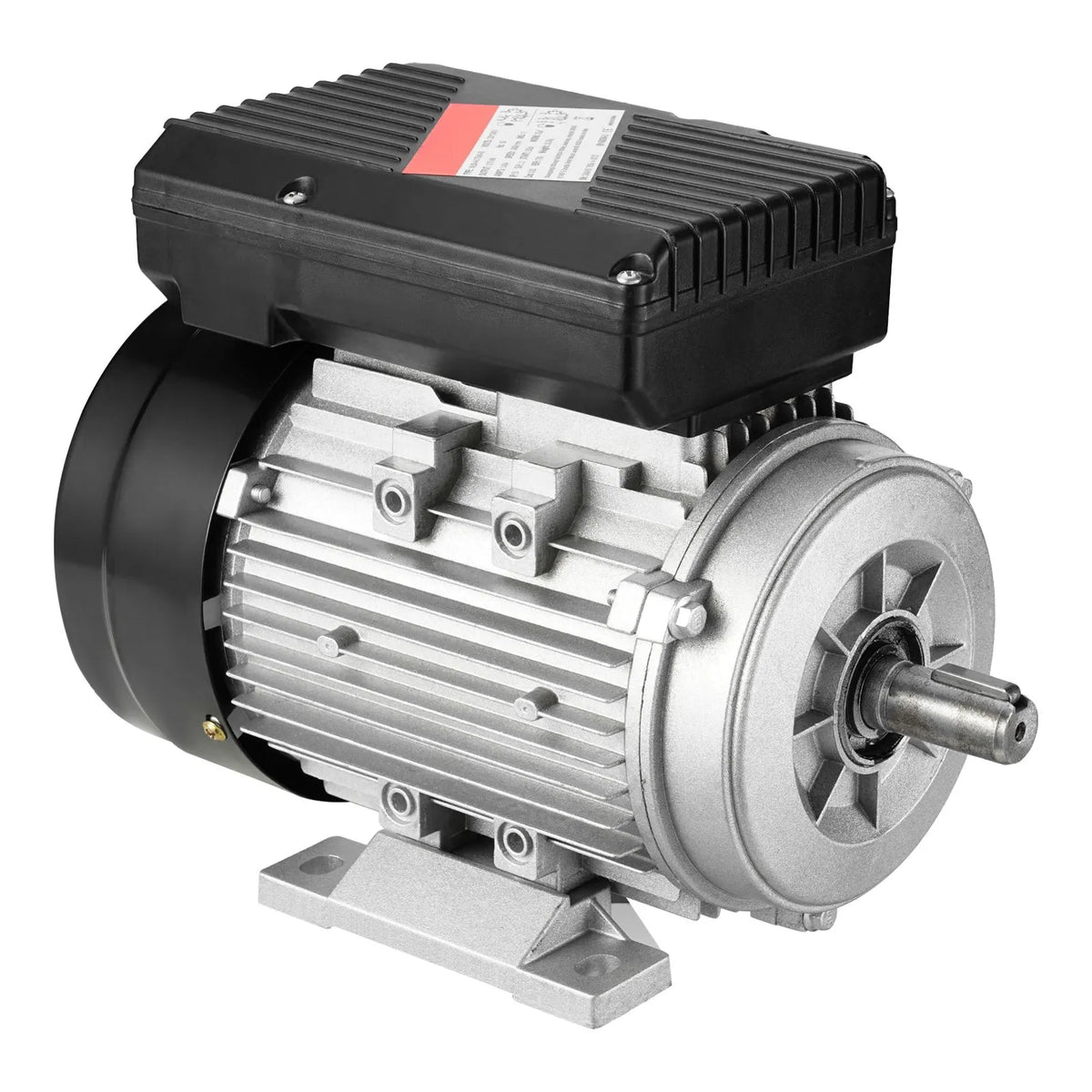 0.75KW Electric Motor 1400 rpm, AC 220~240V 5.45A, 80, B3 Frame, Air Compressor Motor Single Phase, 19mm Keyed Shaft, CW/CCW Rotation for Agricultural Machinery and General Equipment