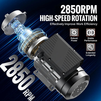 2.2KW Electric Motor 2800 rpm, AC 220~240V 13.8A, 90L, B3 Frame, Air Compressor Motor Single Phase, 24mm Keyed Shaft, CW/CCW Rotation for Agricultural Machinery and General Equipment - Image 3