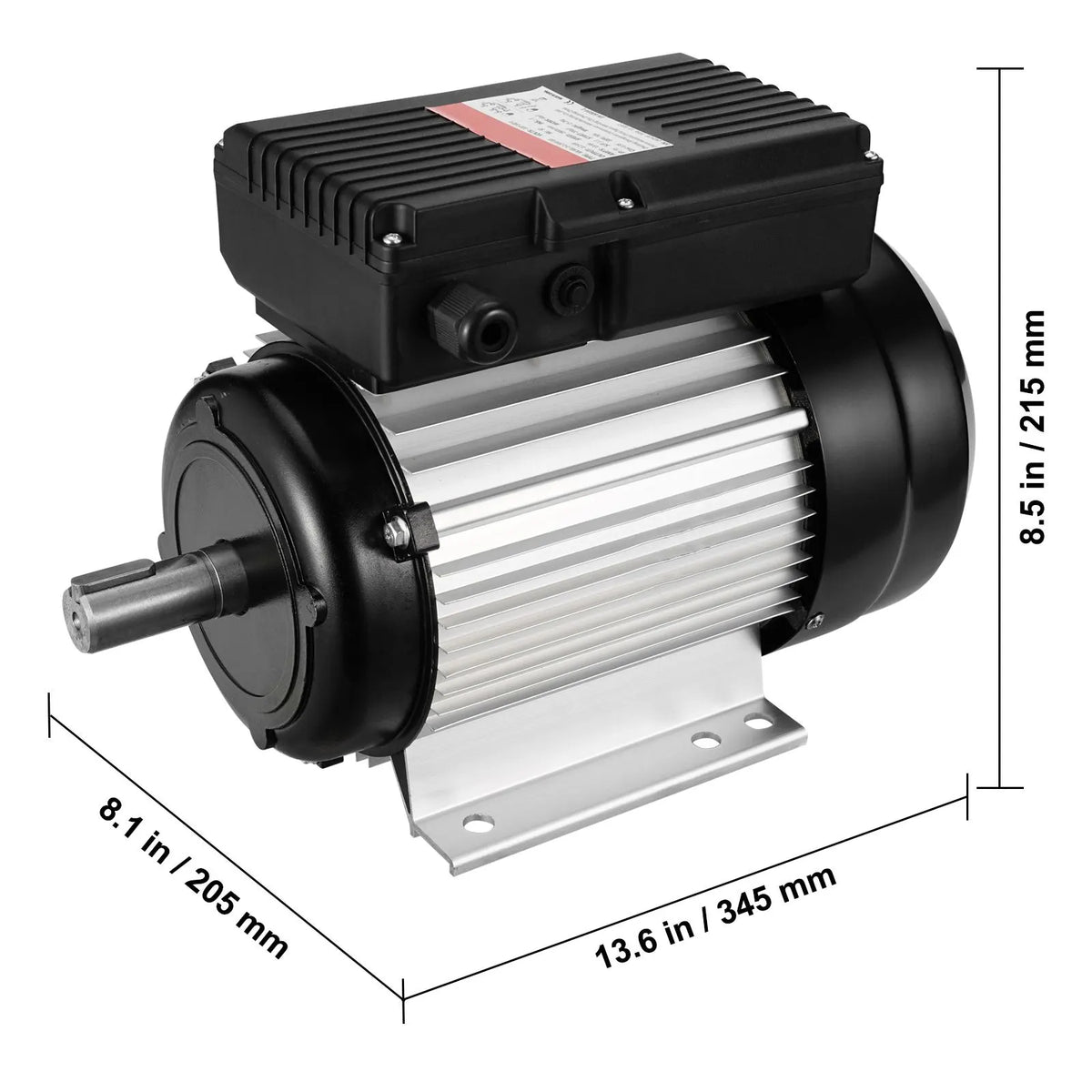 2.2KW Electric Motor 2800 rpm, AC 220~240V 13.8A, 90L, B3 Frame, Air Compressor Motor Single Phase, 24mm Keyed Shaft, CW/CCW Rotation for Agricultural Machinery and General Equipment - Image 8