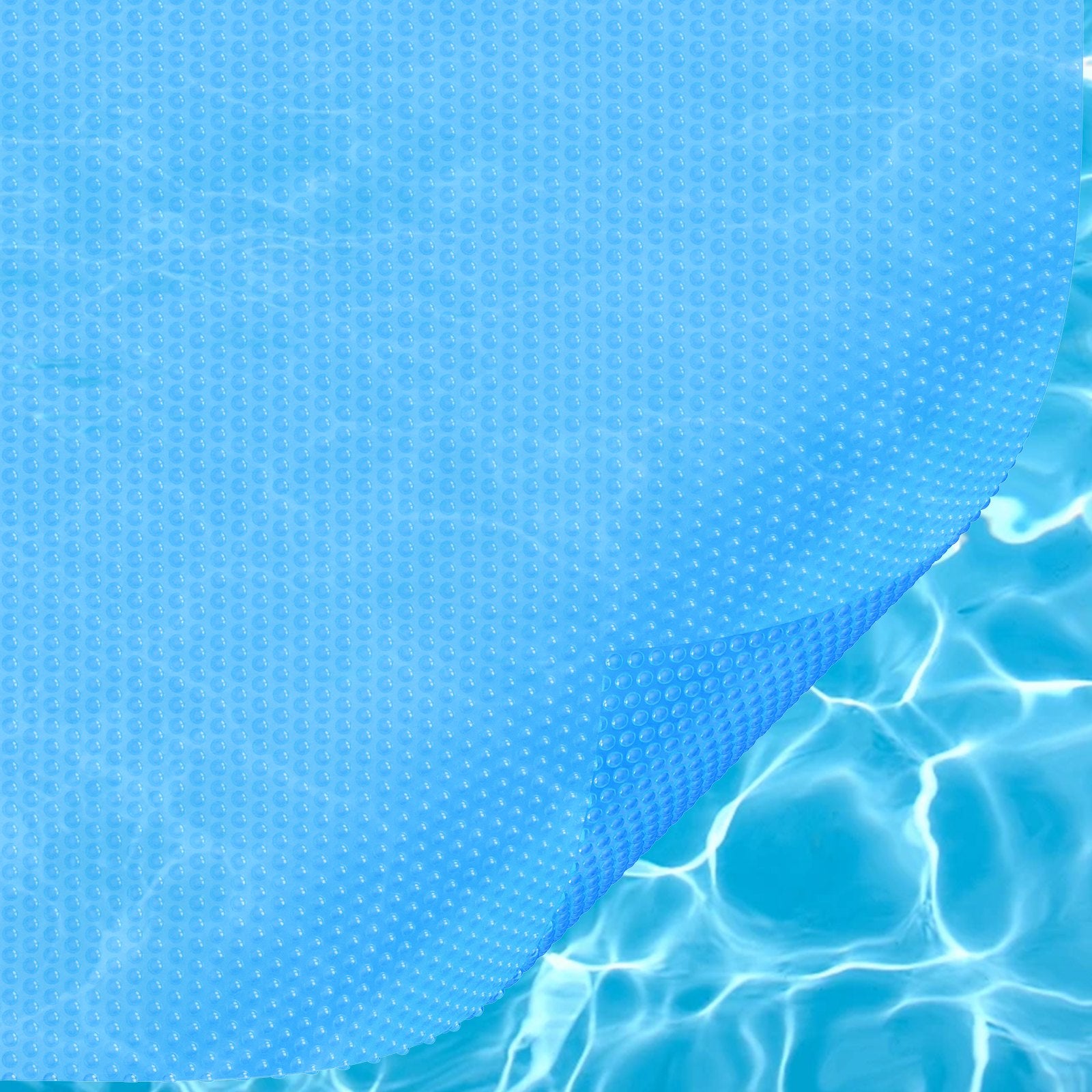 Solar Pool Cover, 24 x 12 ft Rectangle Solar Blanket for Pools, Inground Above Ground Swimming Pool Solar Cover, 8 mil Solar Covers Blue - Image 8