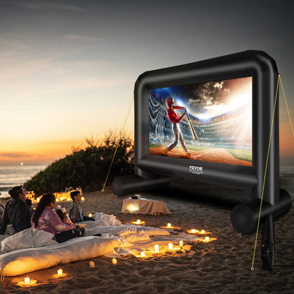 Inflatable Movie Screen, 16 FT Inflatable Projector Screen for Outside with Blower and Carrying Bag, Front/Rear Projection, Oxford Fabric Blow Up Screen for Outdoor Parties Backyard Movie Night - Image 8