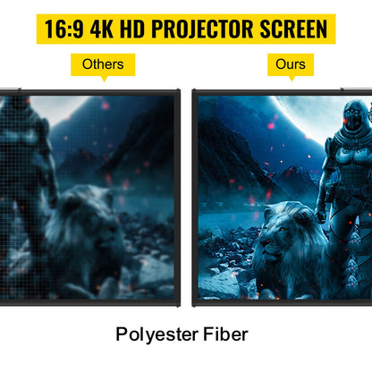 Tripod Projector Screen with Stand 70 inch 16:9 4K HD Projection Screen Stand Wrinkle-Free Height Adjustable Portable Screen for Projector Indoor & Outdoor for Movie, Home Cinema, Gaming, Office - Image 2