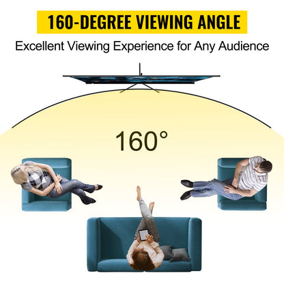 Tripod Projector Screen with Stand 70 inch 16:9 4K HD Projection Screen Stand Wrinkle-Free Height Adjustable Portable Screen for Projector Indoor & Outdoor for Movie, Home Cinema, Gaming, Office - Image 3