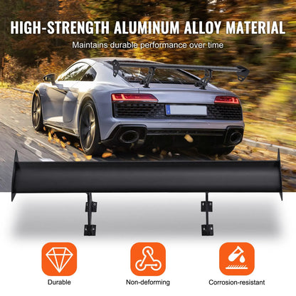 Universal Rear Spoiler GT Style Adjustable Trunk Wing Car Racing 43.3'' - Image 3
