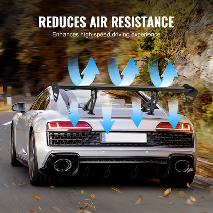 Universal Rear Spoiler GT Style Adjustable Trunk Wing Car Racing 43.3'' - Image 5