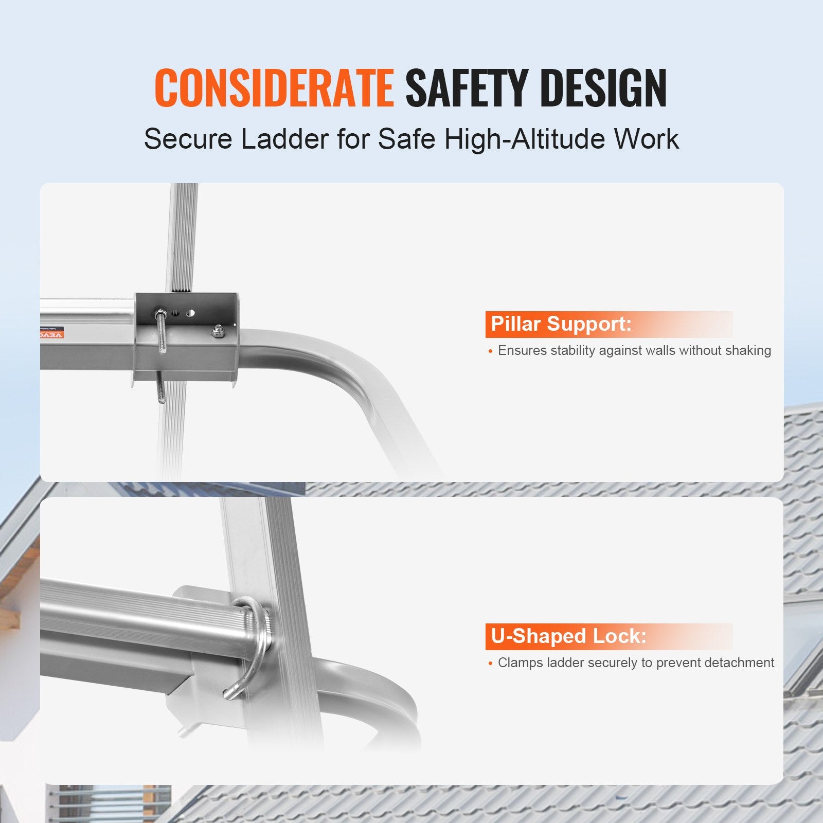 Ladder Stabilizer Extension Ladder Standoff Heavy Duty Wing Span - Image 3