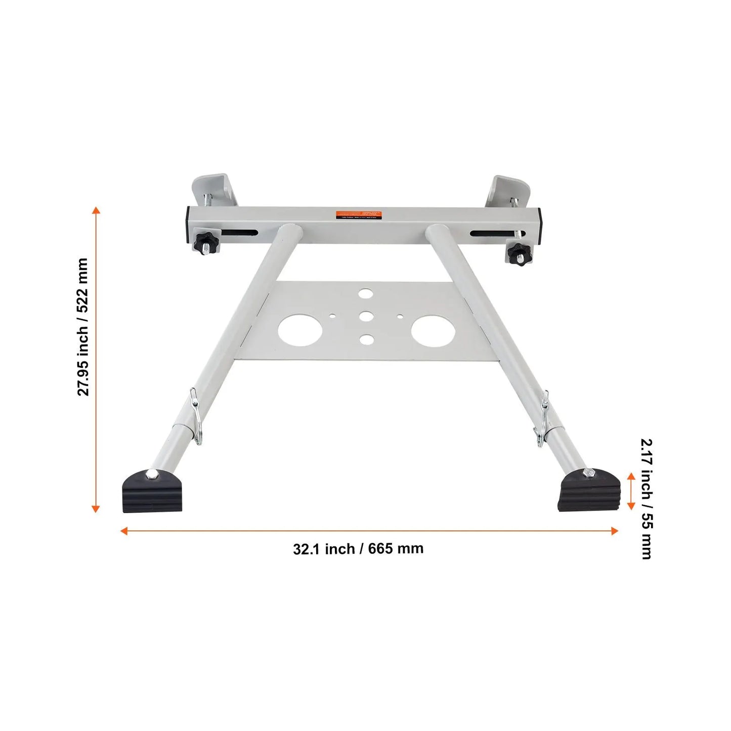 Ladder Stabilizer, Adjustable Feet Extension Ladder Standoff, Heavy Duty Wall Ladder Accessories for Roof Gutter, Easy to Use & Wide Adaptability & Anti-slip Rubber Feet, 330 lbs Weight Rating - Image 8
