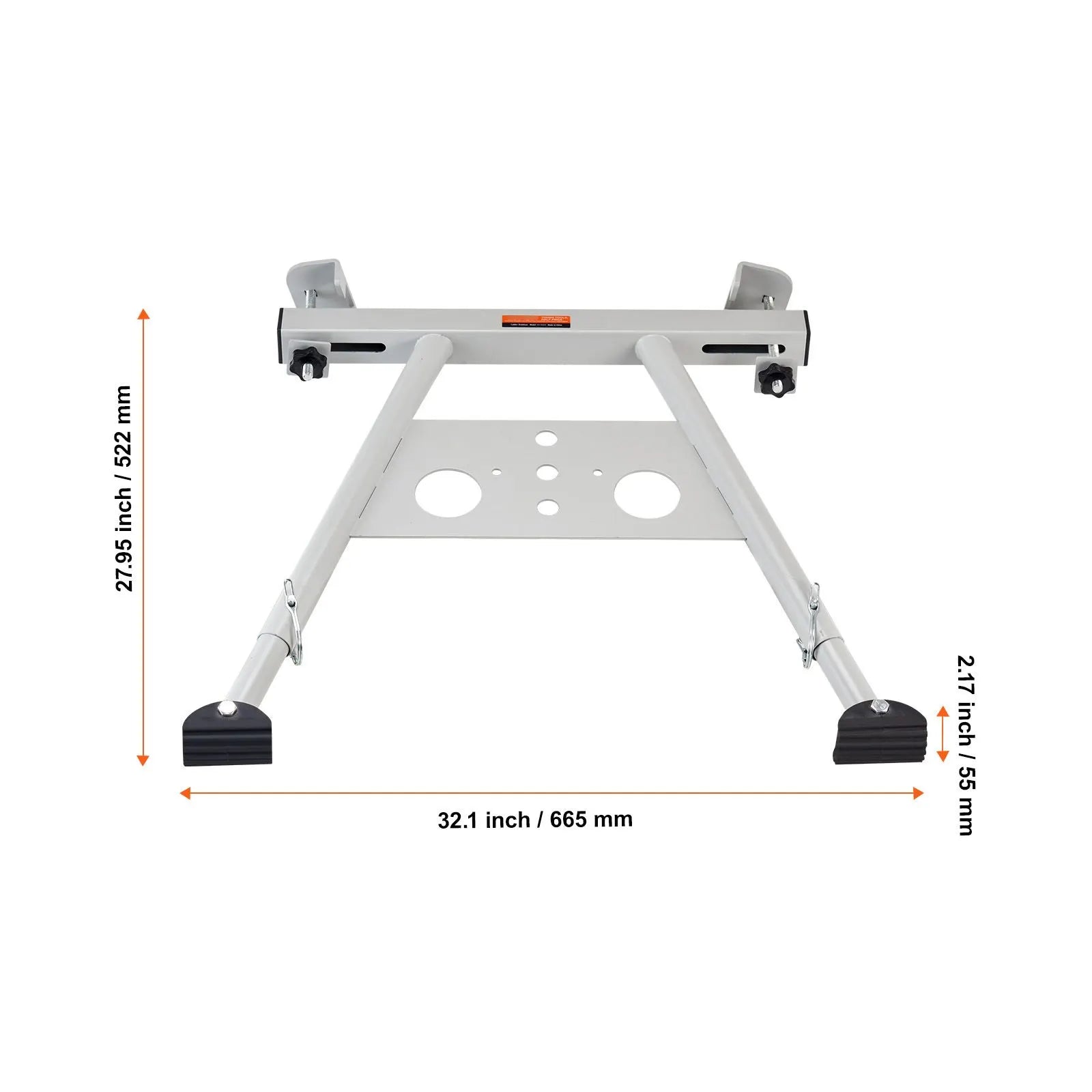 Ladder Stabilizer, Adjustable Feet Extension Ladder Standoff, Heavy Duty Wall Ladder Accessories for Roof Gutter, Easy to Use & Wide Adaptability & Anti-slip Rubber Feet, 330 lbs Weight Rating - Image 8