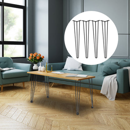 Hairpin Table Legs 28 inch, Set of 4 DIY Desk Table Legs 3 Rods Heavy Duty - Image 8