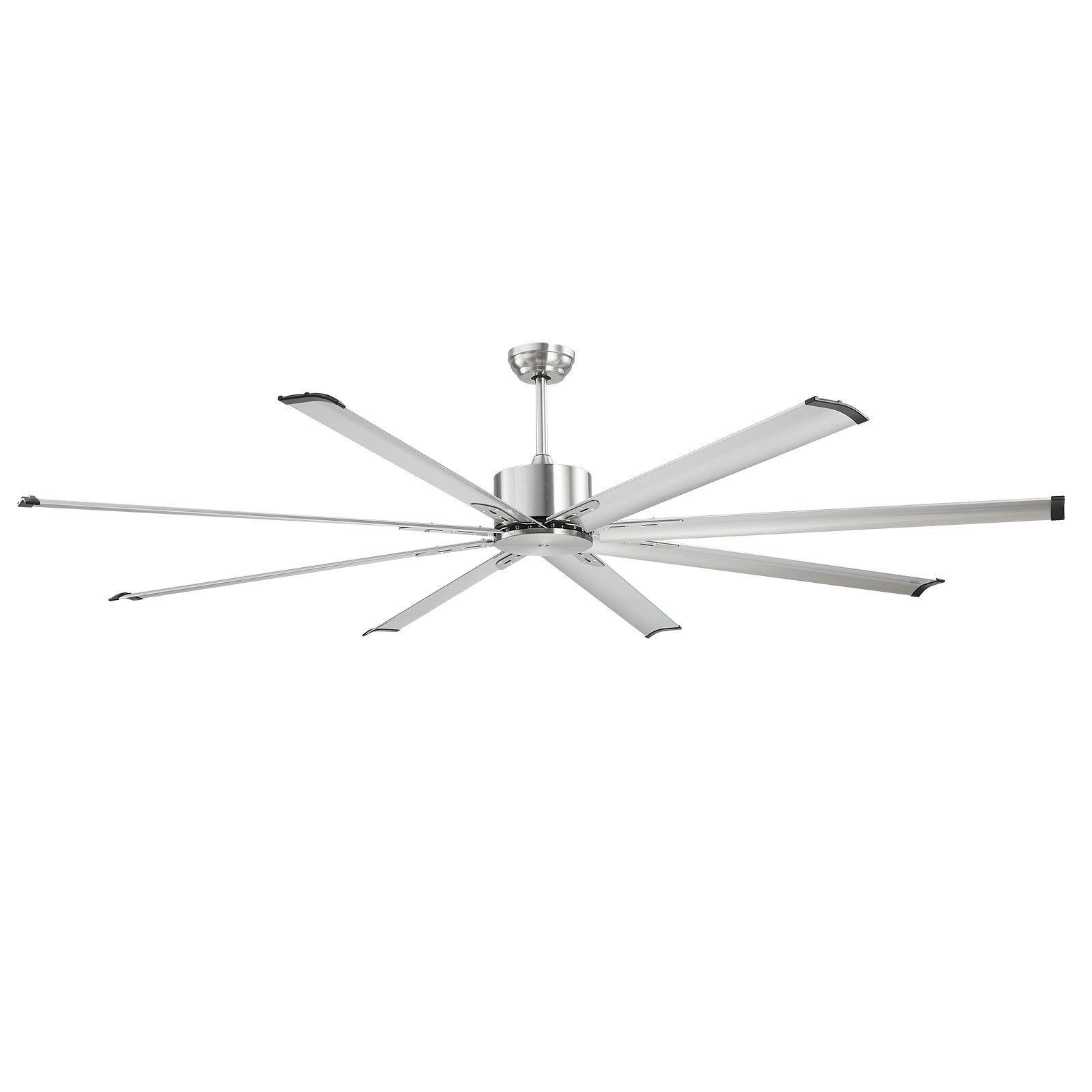213 cm Ceiling Fan No Light, 6-Speed Remote Control, Aluminum 8-Blade, Reversible DC Motor, Modern Low Profile Flush Mount Fan for Bedroom, Living Room, Patio, Indoor/Outdoor, Brushed Nickel - Image 9