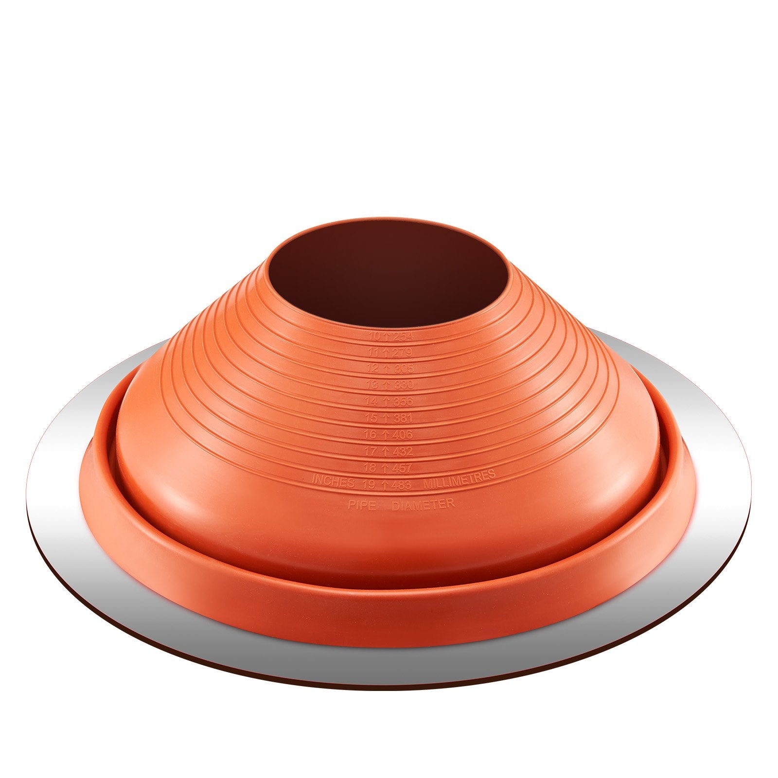 Metal Roof Pipe Flashing Boot Fits 254-483 mm Pipe High Temp Red Silicone - Image 9