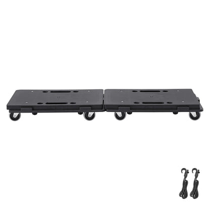 Furniture Dolly, 500 lbs Capacity Each Count, Furniture Mover with Wheels, Portable Moving Rollers 4 Wheels Heavy Duty, Small Flat Dolly Cart with Interlocking for Heavy Furniture, 2 Pack, Black - Image 9