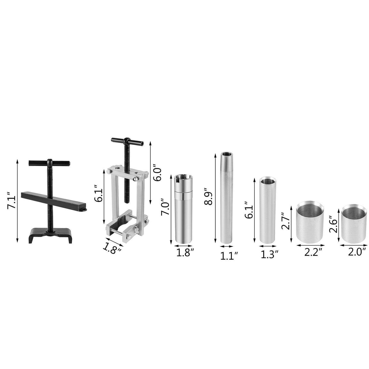 Turbine Shaft, 6pcs Pump Stator Seal Ring Tools, Spring Compressor, Pump Puller Kit, Bushing Sizer Rotor Aligner, Pump Stator Seal Ring and Re-Sizer Kit for Thm700-R4 (Md8), 4L60, 4L60E, 4L70E - Image 8