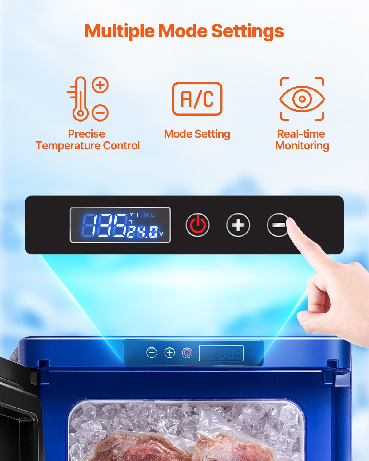 Portable Car Refrigerator Freezer Compressor 20L Single Zone for Car Home - Image 5