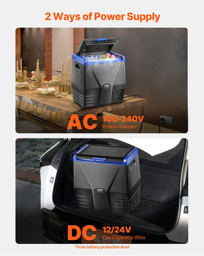 Portable Car Refrigerator Freezer Compressor 35L Single Zone for Car Home - Image 6
