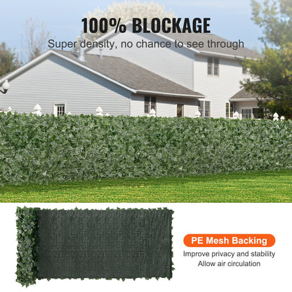 Ivy Privacy Fence, 39 x 158in Artificial Green Wall Screen, Greenery Ivy Fence with Mesh Cloth Backing and Strengthened Joint, Faux Hedges Vine Leaf Decoration for Outdoor Garden, Yard, Balcony - Image 3