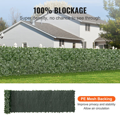 Ivy Privacy Fence, 39 x 198in Artificial Green Wall Screen, Greenery Ivy Fence with Mesh Cloth Backing and Strengthened Joint, Faux Hedges Vine Leaf Decoration for Outdoor Garden, Yard, Balcony - Image 3