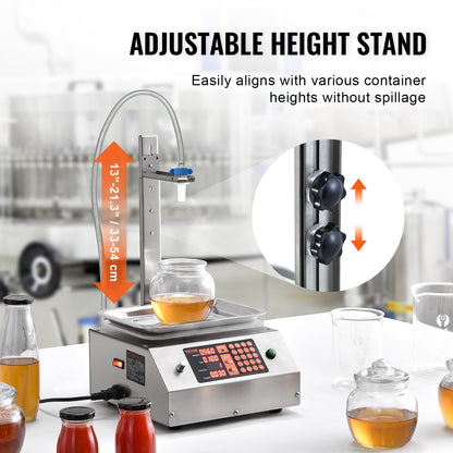 Liquid Filling Machine, 30-15000 g Weighing Capacity, Automatic Bottle Filler Machine Bottling Machine Digital Control for Milk, Water, Oil, Wine, Beverage, Detergent, Shampoo (Single Nozzle) - Image 4