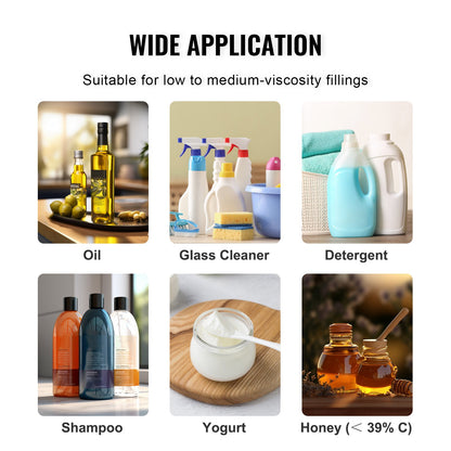 Liquid Filling Machine, 30-15000 g Weighing Capacity, Automatic Bottle Filler Machine Bottling Machine Digital Control for Milk, Water, Oil, Wine, Beverage, Detergent, Shampoo (Single Nozzle) - Image 6