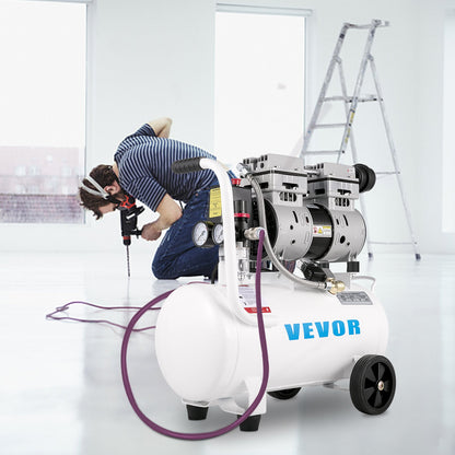 Air Compressor 6.6 Gallon, Portable Air Compressor 1 HP, Oil Free Air Compressor Steel Tank 750W, Pancake Air Compressor 115 PSI, Ultra Quiet Compressor for Home Repair, Tire Inflation - Image 8