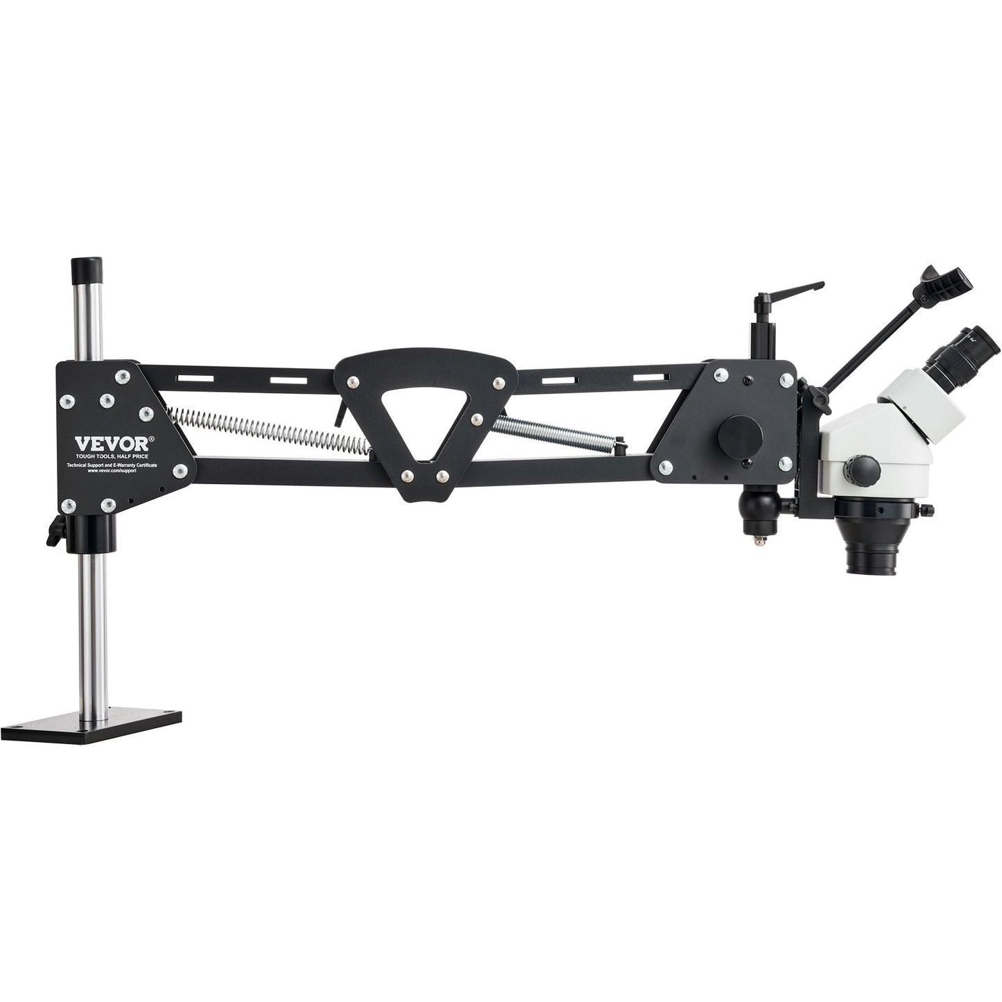 Multi-Directional Microscope with Spring Bracket, 7X-45X Magnification Jewelry Microscope, Micro Jewelry Inlaid Stand with Integrated USB Ring LED Light and 360° Ball Vise, for Jewelry Inlay - Image 9