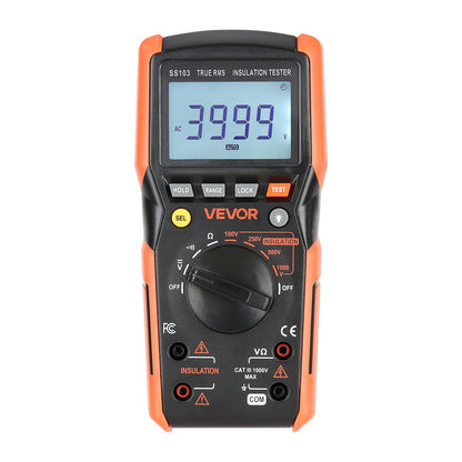Digital Multimeter, 4000-Count TRMS Voltmeter Ohmmeter, 1000V AC/DC Voltage Tester with Switchable Auto/Manual Range for Voltage, Resistance, and Continuity Measurment - Image 9