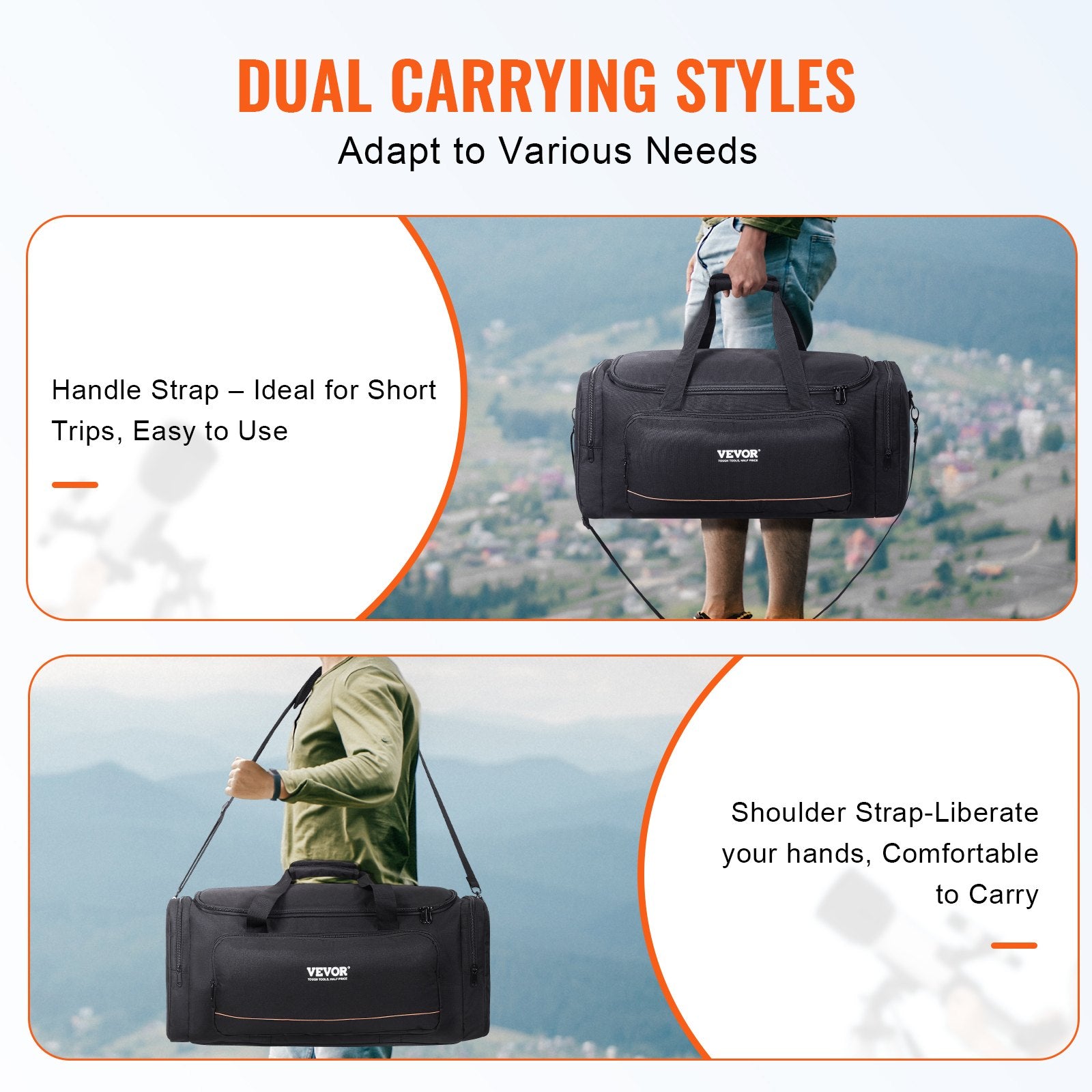 Telescope Case, 560 mm, Telescope Storage Bag with Fixed Buckles, Multi-Pocket & Detachable Divider for Telescope, Shock-Absorbent Telescope Carrying Case to Easily Secure Optical Tube & Tripod - Image 5