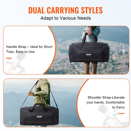 Telescope Case, 560 mm, Telescope Storage Bag with Fixed Buckles, Multi-Pocket & Detachable Divider for Telescope, Shock-Absorbent Telescope Carrying Case to Easily Secure Optical Tube & Tripod - Image 5